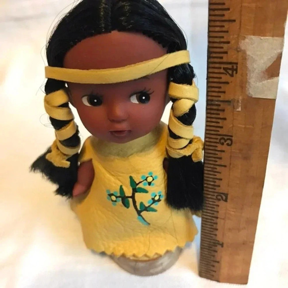 Vintage Rare Little Indian Girl Doll - Picture 2 of 4